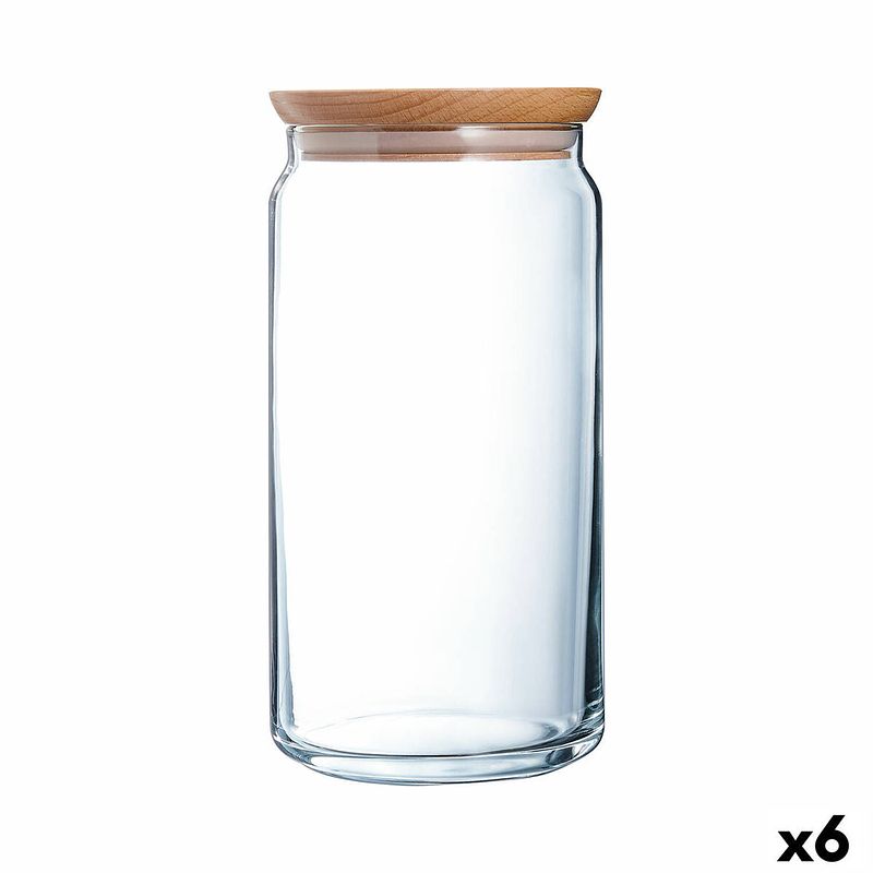 Foto van Pot luminarc pav transparant glas (1,5 l) (6 stuks)