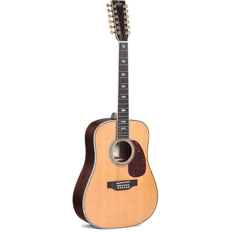 Foto van Sigma guitars sdr12-45 12-snarige akoestische westerngitaar met softcase