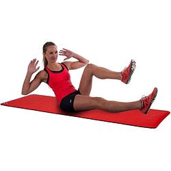 Foto van Maxxsport fitnessmat tpe - yogamat - 173x61 cm - 1 cm dik - rood