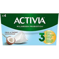 Foto van Activia yoghurt kokosnoot 4 x 125g bij jumbo