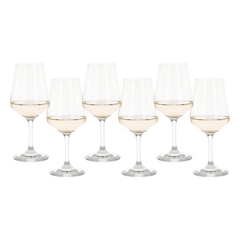 Foto van Vinata verona wijnglazen 37,5cl - 6 stuks - witte wijnglazen set - wijnglas kristal