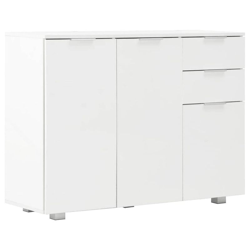 Foto van Vidaxl dressoir 107x35x80,5 cm hoogglans wit