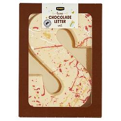 Foto van Jumbo luxe chocoladeletter wit s 200g