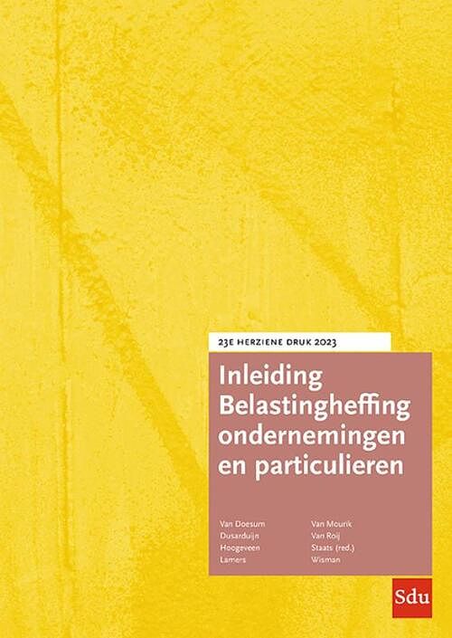 Foto van Inleiding belastingheffing ondernemingen en particulieren 2023 - a. j van doesum - paperback (9789012408615)