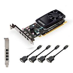 Foto van Pny videokaart nvidia quadro p1000 4 gb gddr5-ram pcie x16 mini-displayport