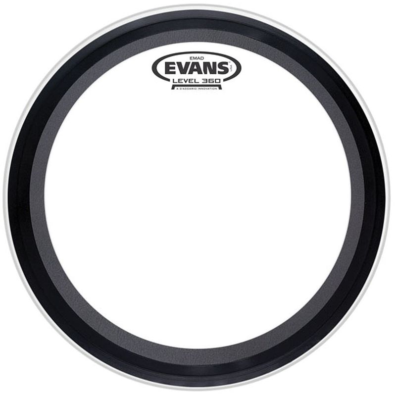 Foto van Evans bd26emad emad clear 26 inch bassdrumvel