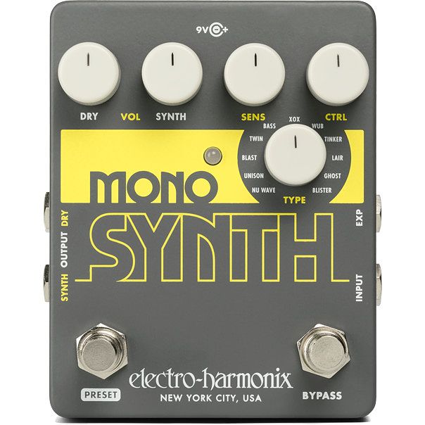 Foto van Electro harmonix mono synth guitar synthesizer effectpedaal