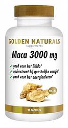 Foto van Golden naturals maca 3000 mg capsules