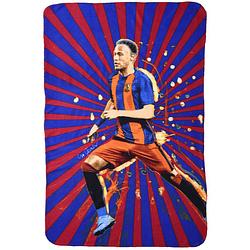 Foto van Super star fleecedeken neymar junior 100 x 140 cm blauw/rood