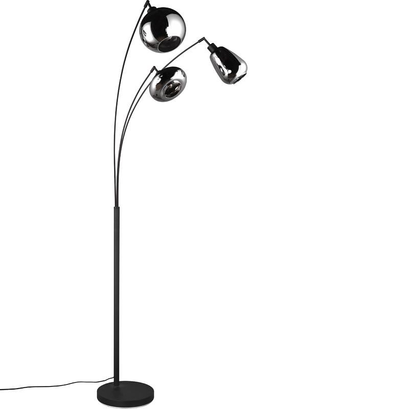 Foto van Vloerlamp lumina mat zwart excl. 3x e14 2w