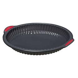 Foto van Secret de gourmet taarten bakken bakvorm backery pro - siliconen - anti-aanbak laag - zwart - 26 x 3.6 cm - bakringen