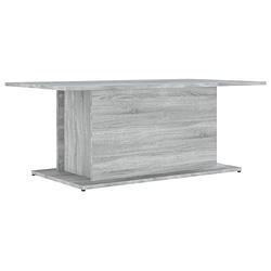 Foto van Vidaxl salontafel 102x55,5x40 cm spaanplaat grijs sonoma eikenkleurig