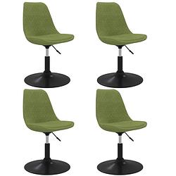 Foto van The living store eetkamerstoelen - fluweel - lichtgroen - 49 x 42 x (81-93) cm - draaibaar