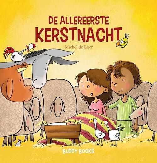 Foto van De allereerste kerstnacht - michel de boer - hardcover (9789087820527)