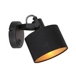 Foto van Mexlite ornoir wandlamp zwart