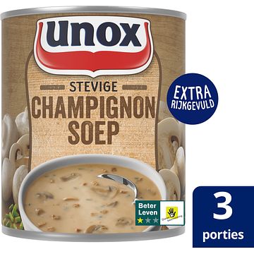 Foto van Unox soep in blik stevige champignonsoep 800ml bij jumbo