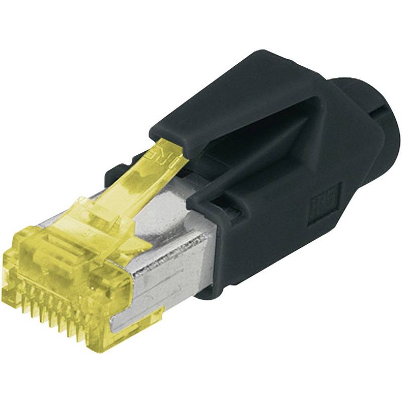 Foto van Digitus a-mo6 8/8 hrs cat 6 rj45 modulaire stekker, afgeschermd, incl. antikniktule a-mo6 8/8 hrs stekker, recht aantal polen 8p8c 1 stuk(s)