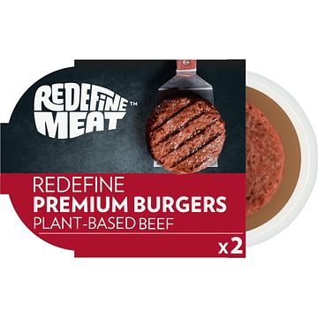 Foto van Redefine premium burger, 2 stuks, 240 g, diepvries bij jumbo