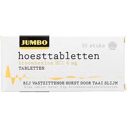 Foto van Jumbo broomhexine hoesttablet (8 mg), 30 stuks