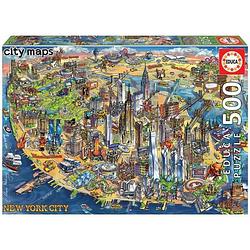 Foto van Educa - puzzel - 500 plan van new york