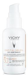 Foto van Vichy capital soleil uv-age daily spf50+ getint - dagelijkse zonnebrand voor het gezicht