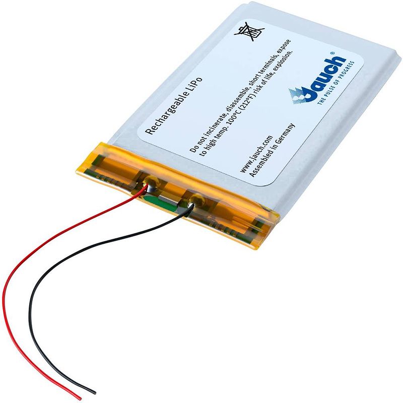 Foto van Jauch quartz lp504783ju speciale oplaadbare batterij prismatisch kabel lipo 3.7 v 2100 mah