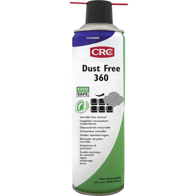 Foto van Crc 33158-aa dust free 360 drukgasspray niet brandbaar 125 ml