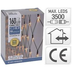 Foto van Nampook koppelbare netverlichting - 160 led - 2m - warm wit