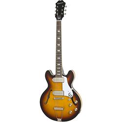 Foto van Epiphone original collection casino coupe vintage sunburst semi-akoestische gitaar