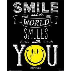 Foto van Pyramid smiley world smiles with you poster 40x50cm