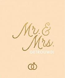 Foto van Mr. & mrs. getrouwd! - hardcover (9789463547864)