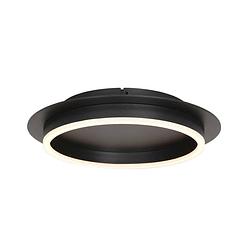 Foto van Steinhauer ringlux plafonnieres - ø 32 cm - ingebouwd (led) - zwart