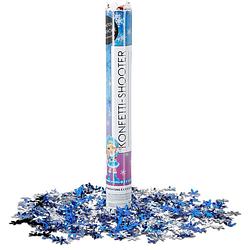 Foto van Confetti kanon xl 40 cm - sneeuwvlok metallic confetti shooter - party popper - 3 stuks