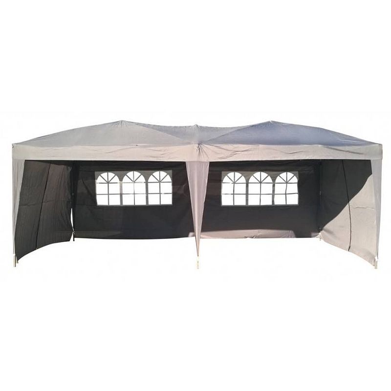 Foto van Garden royal partytent easy up 3x6m opvouwbaar grijs