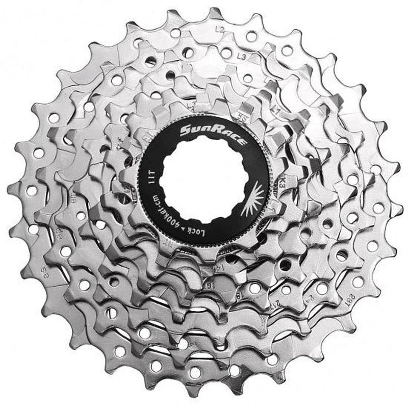 Foto van Shimano cassette 7 speed 7v 11-28t zilver in doosje