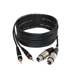 Foto van Devine va9030 2x xlr female - 2x rca male 3 meter