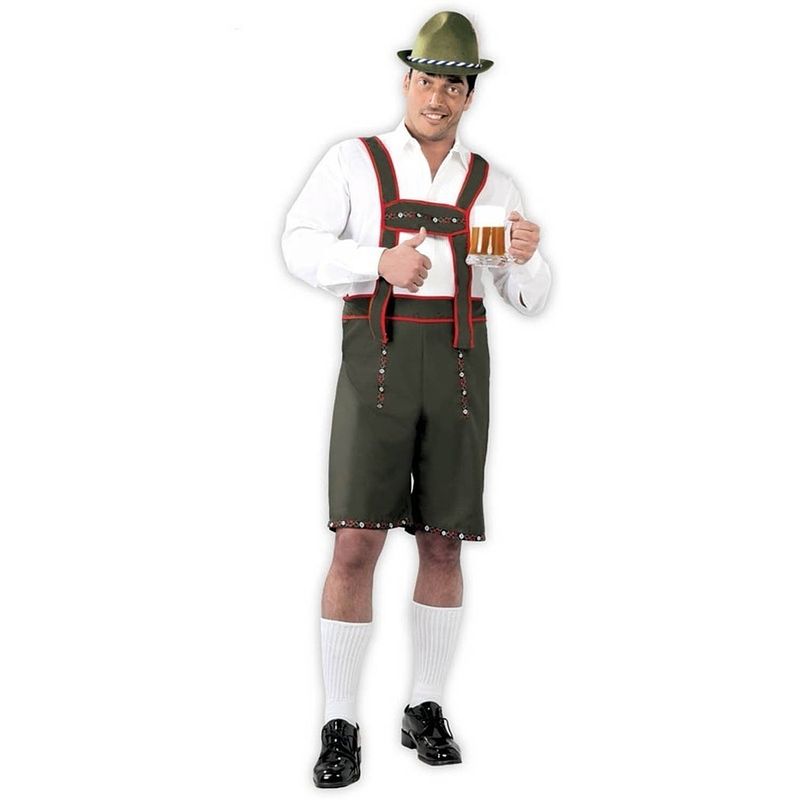 Foto van Oktoberfest - oktoberfest lederhosen kostuum voor heren inclusief bretels m (48-50)