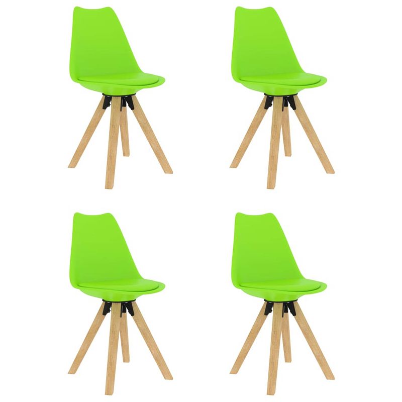 Foto van Vidaxl eetkamerstoelen 4 st groen