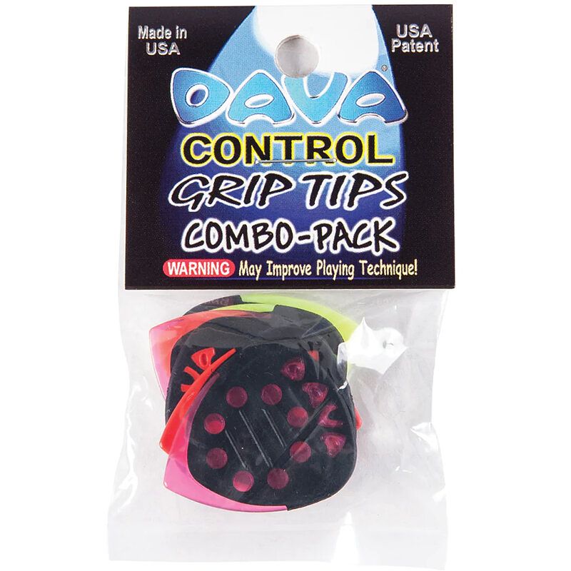 Foto van Dava control grip tips combo 6 pack plectrumset