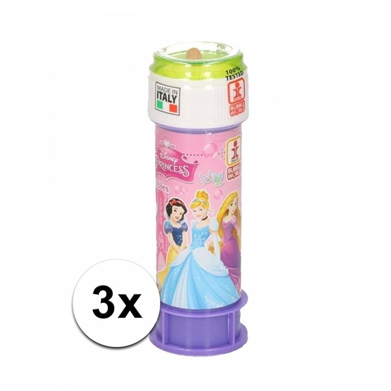 Foto van Bellenblaas disney princess 3 stuks - bellenblaas