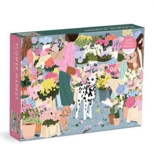 Foto van Flower market 1000 piece puzzle - puzzel;puzzel (9780735372887)