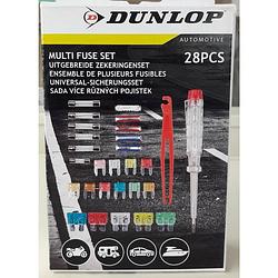 Foto van Zekeringenset - dunlop - 28 stuks - steekzekering - auto zekering set