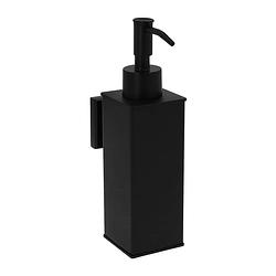 Foto van Quvio zeepdispenser - wandmontage - rvs - zwart
