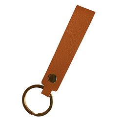 Foto van Basey sleutelhanger leer - leren sleutelhanger met sleutelhanger ring - bruin