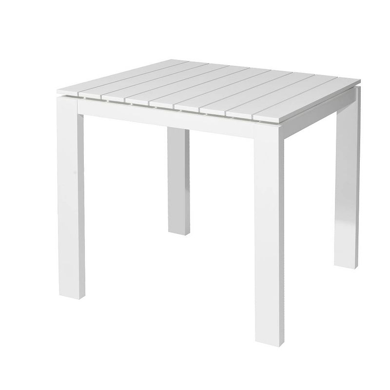 Foto van Morris table 80x80x75 cm alu white