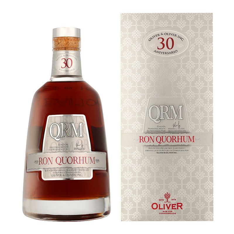 Foto van Quorhum 30 anniversario 70cl rum + giftbox