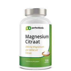 Foto van Perfectbody magnesium citraat tabletten - 100 tabletten