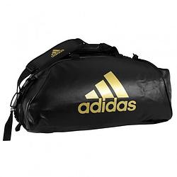 Foto van Adidas training sporttas combat 2-in-1 zwart/goud 59 liter