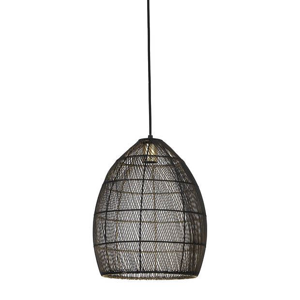 Foto van Light & living - hanglamp meya - 30x30x37 - zwart