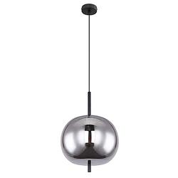 Foto van Industriële hanglamp blacky - l:30cm - e27 - metaal - zwart